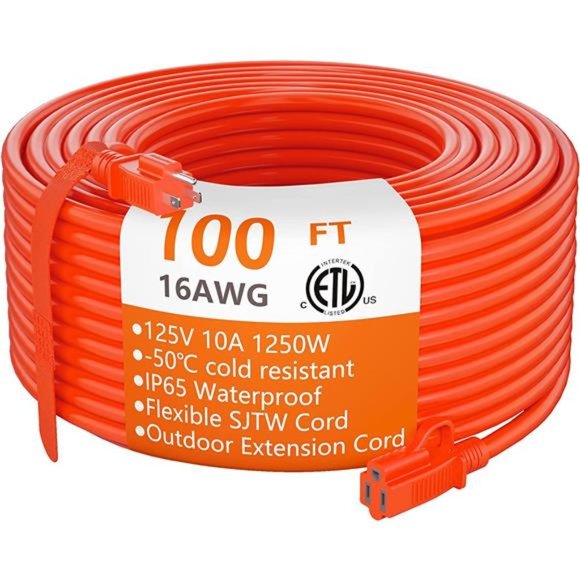 Other Outdoor Extension Cord 10 Ft Waterproof 163 Gauge Flexible